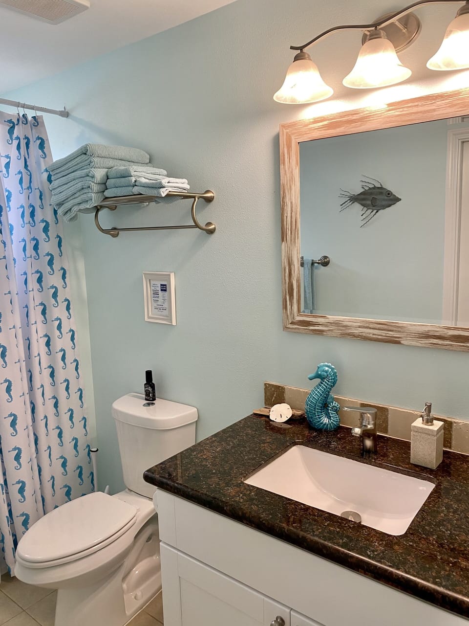 Master bath with shower.  
