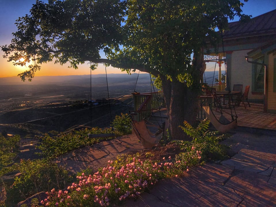Sunrise from patio