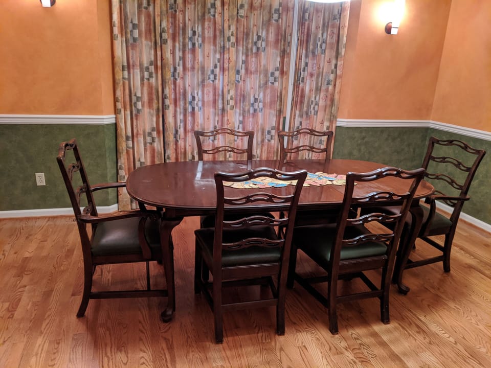 Spacious formal dining room.