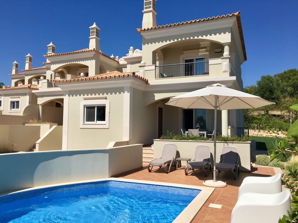 Pool and house view