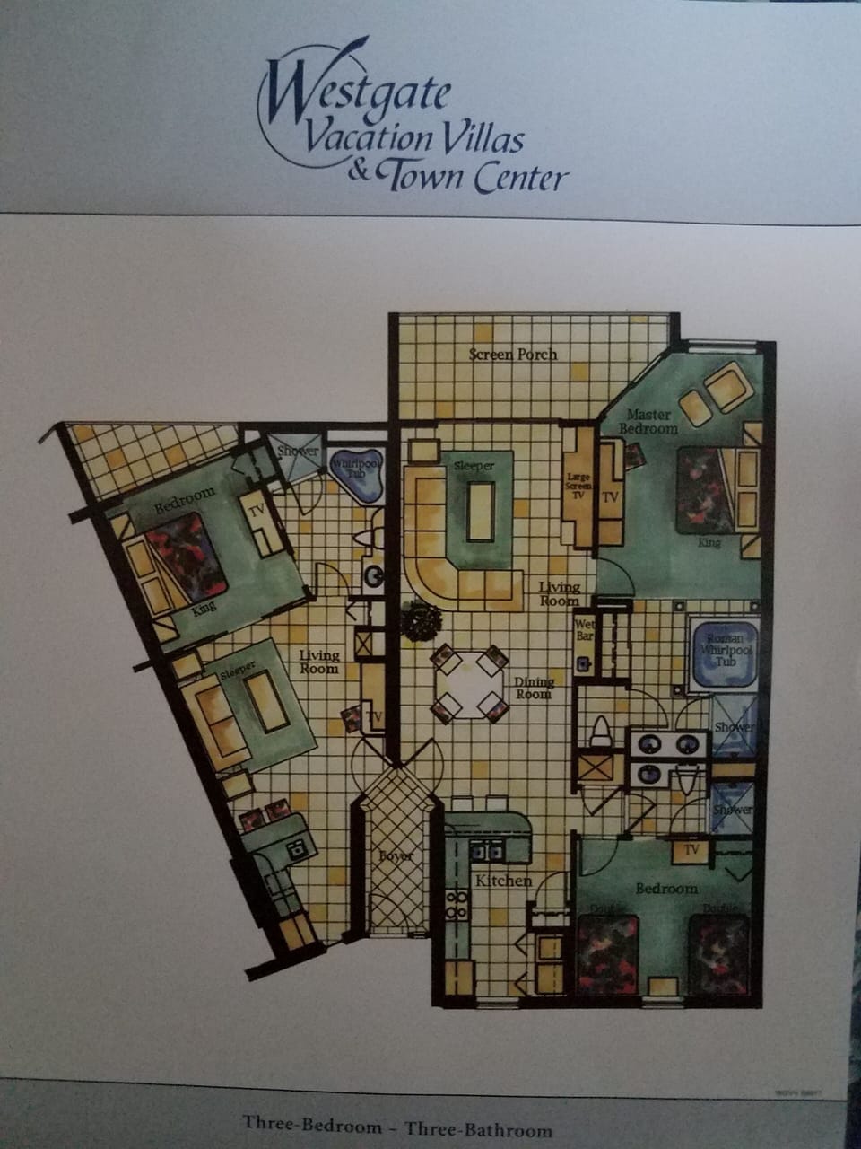 3 Bedroom Lockoff Suite layout