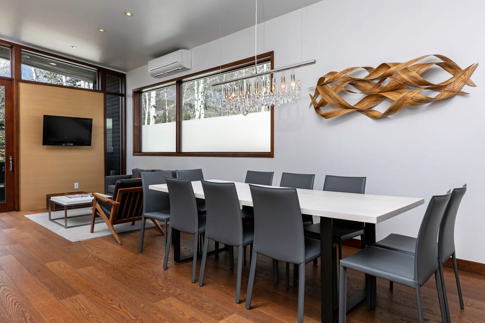 Dining Area and Fireplace