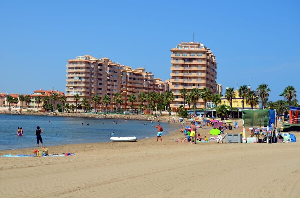 Front view of La Manga Beach