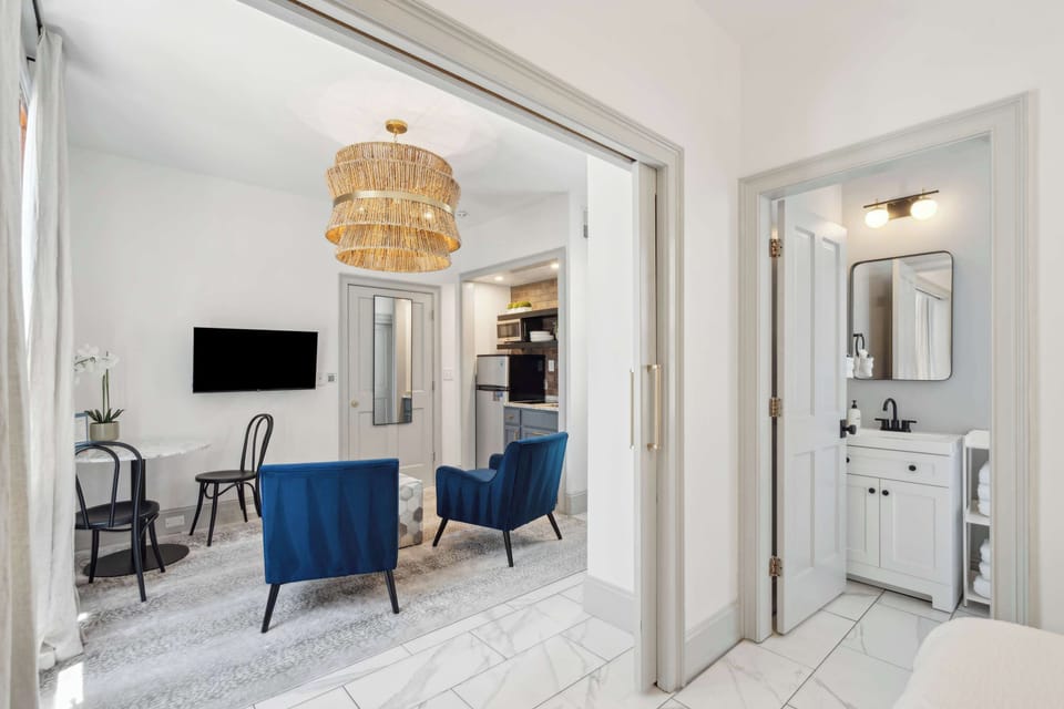 The thoughtful design blends comfort and functionality for a relaxing stay.
