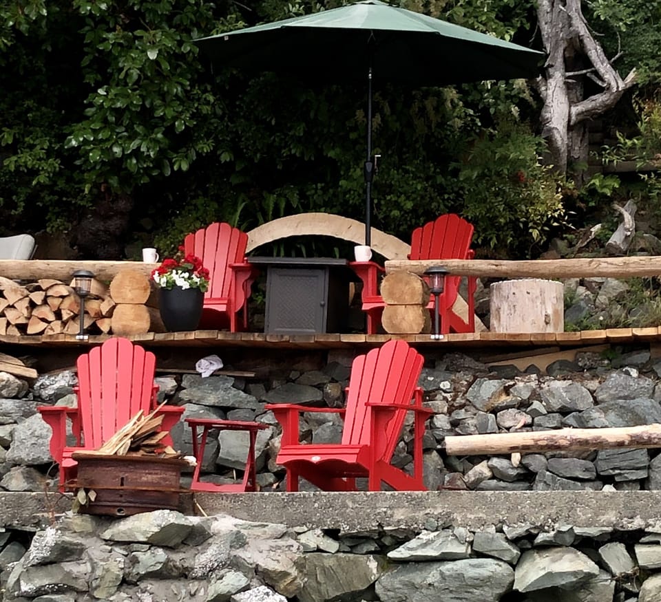 upper and lower places to site and enjoy the views