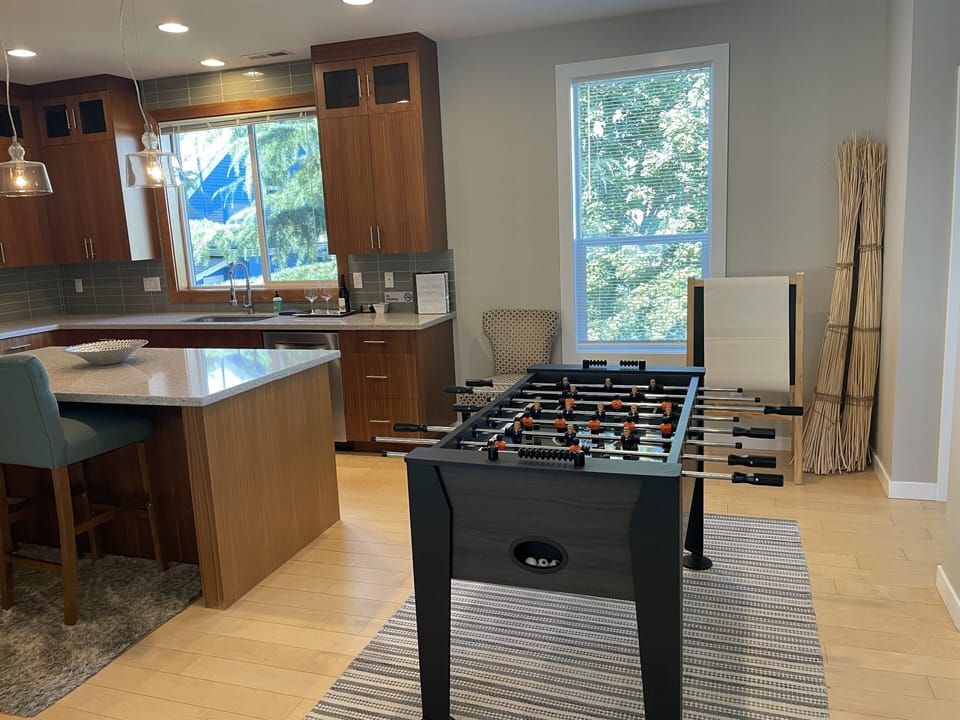 We just added a brand new foosball table for your entertainment! August 2021.