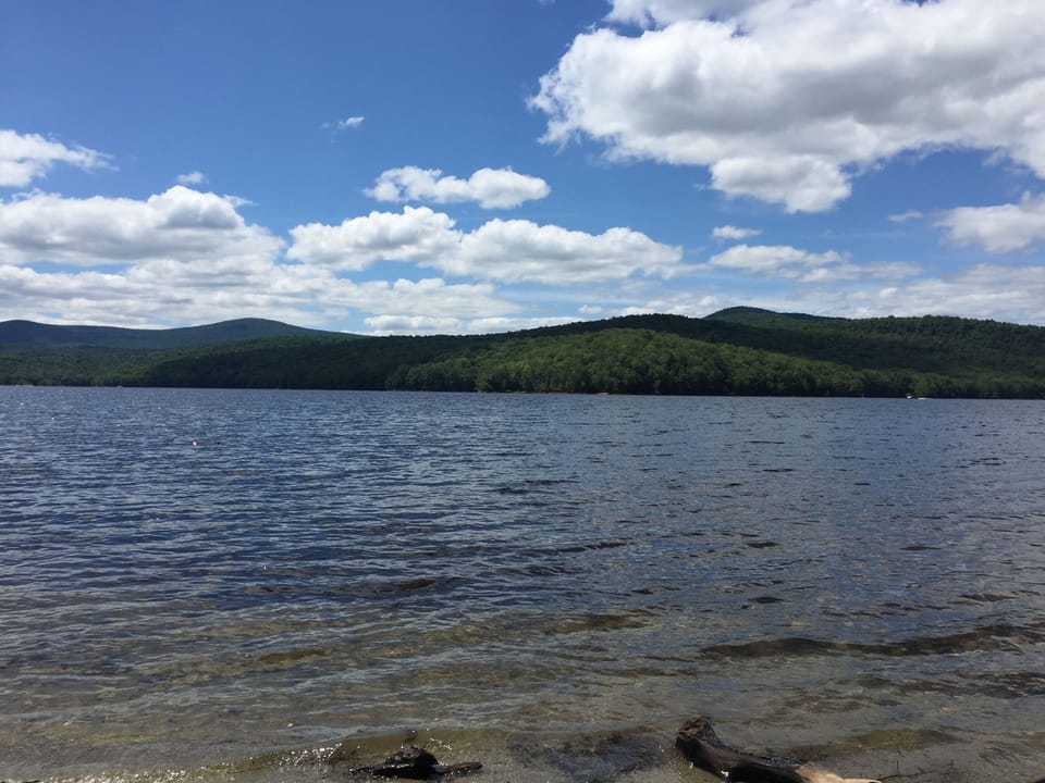 View of Harriman Reservoir about 20 minutes from our home-boat, swim, kayak....