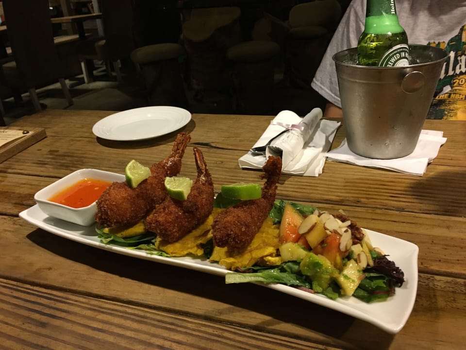 Delicious appetizer at El Pescador en las Croabs, Fajardo 