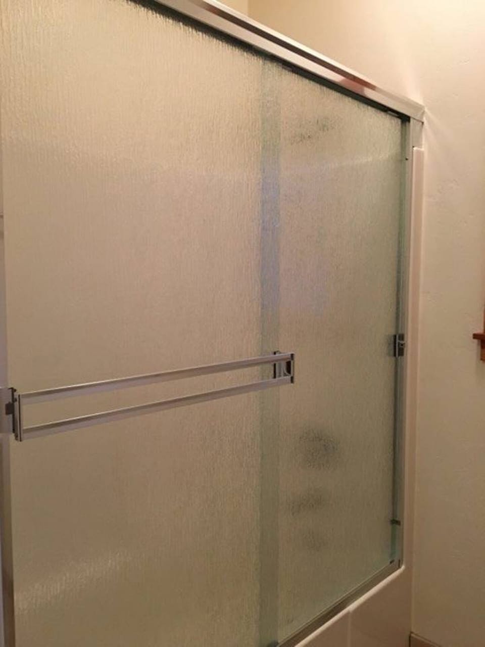 East side bathroom, shower stall. 