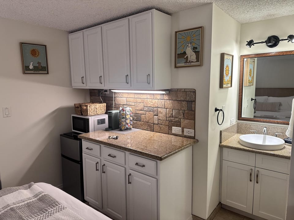 Cozy kitchenette and bathroom area perfect for a comfortable stay