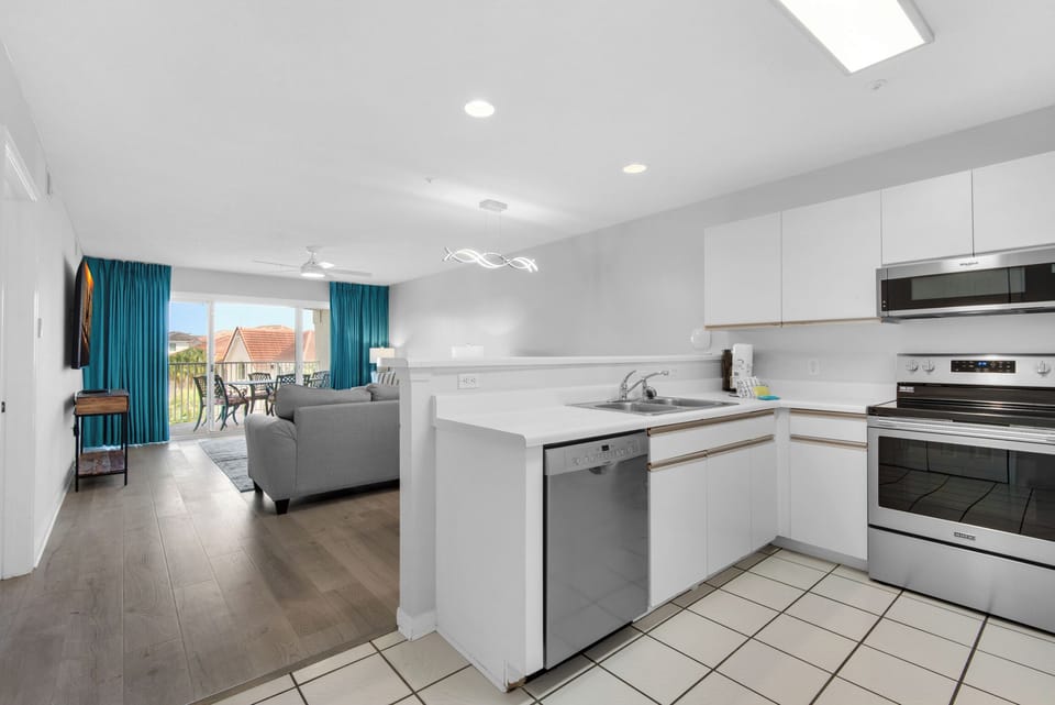 Kitchen to living view