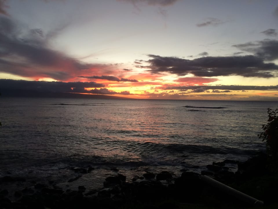 Typical sunset view from the lanai