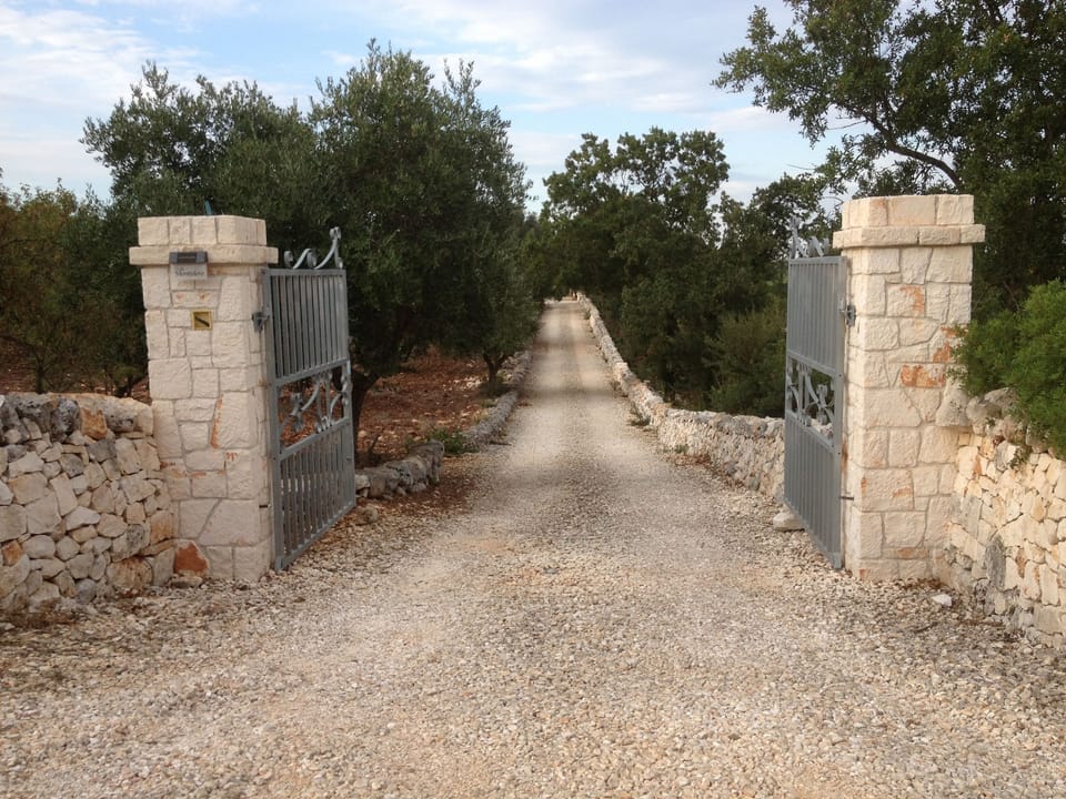Gated entrance to our Private Drive
