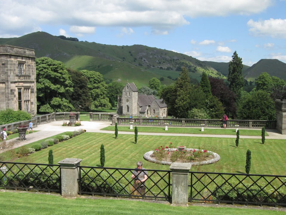 View from the National Trust tea room at Ilam