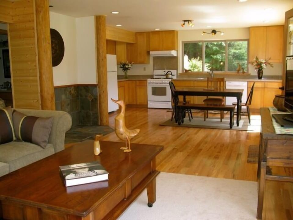 Downstairs light and bright open floor plan
