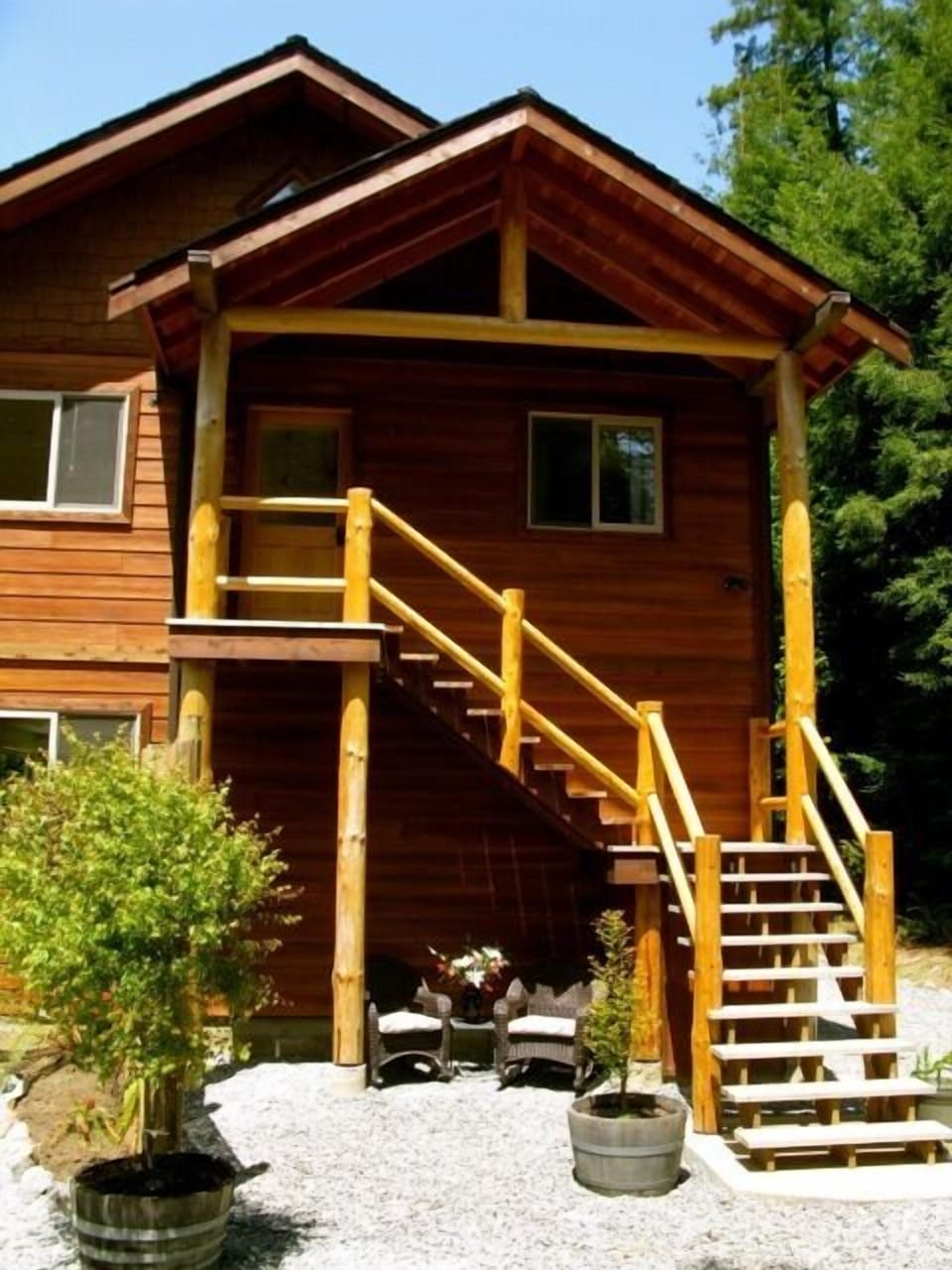 Semi-private entrance to upstairs unit