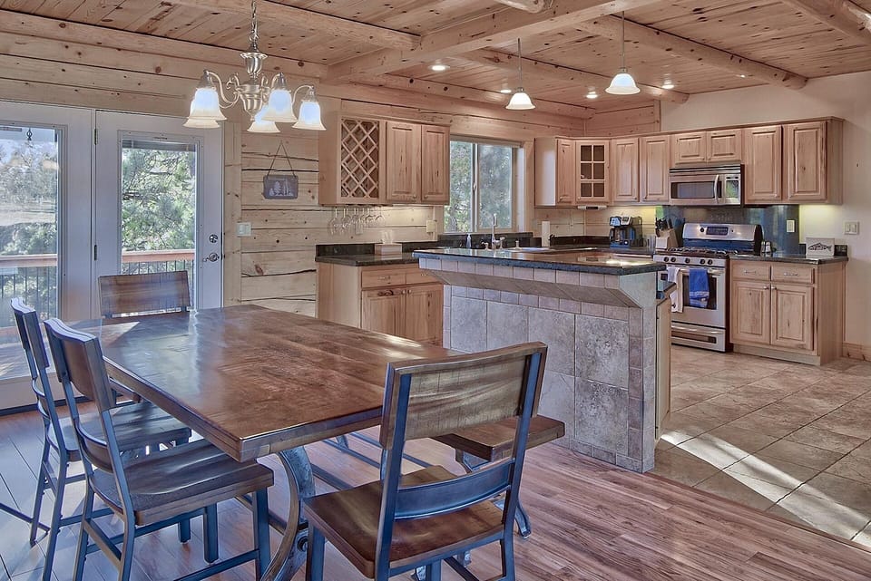Dining room right off kitchen.