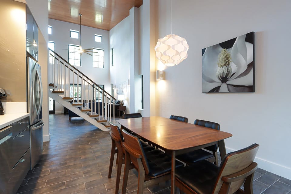 Dining table and Kitchen