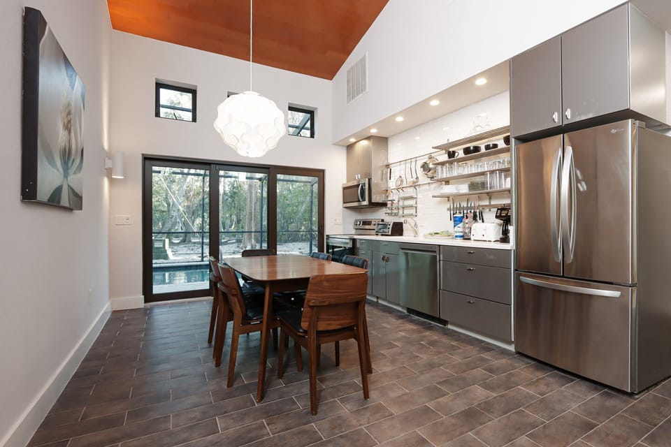 Dining table and Kitchen