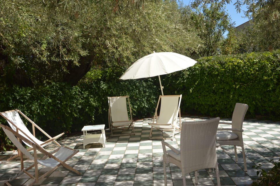 Terrace next to the house