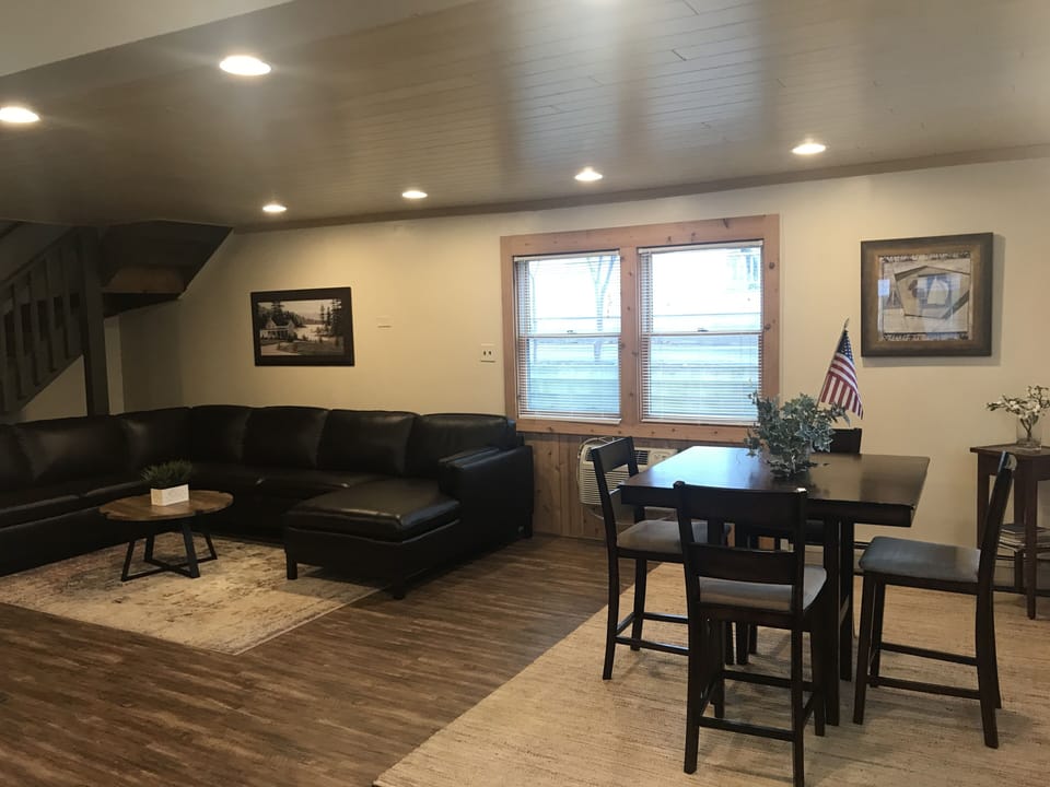 Family room with pub table