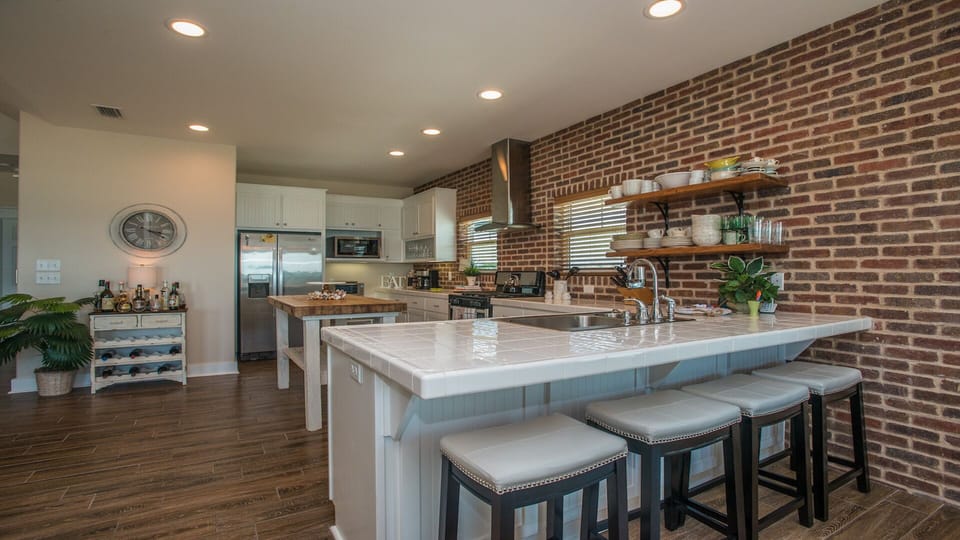 Kitchen view from dining area. All new appliances April 2023.