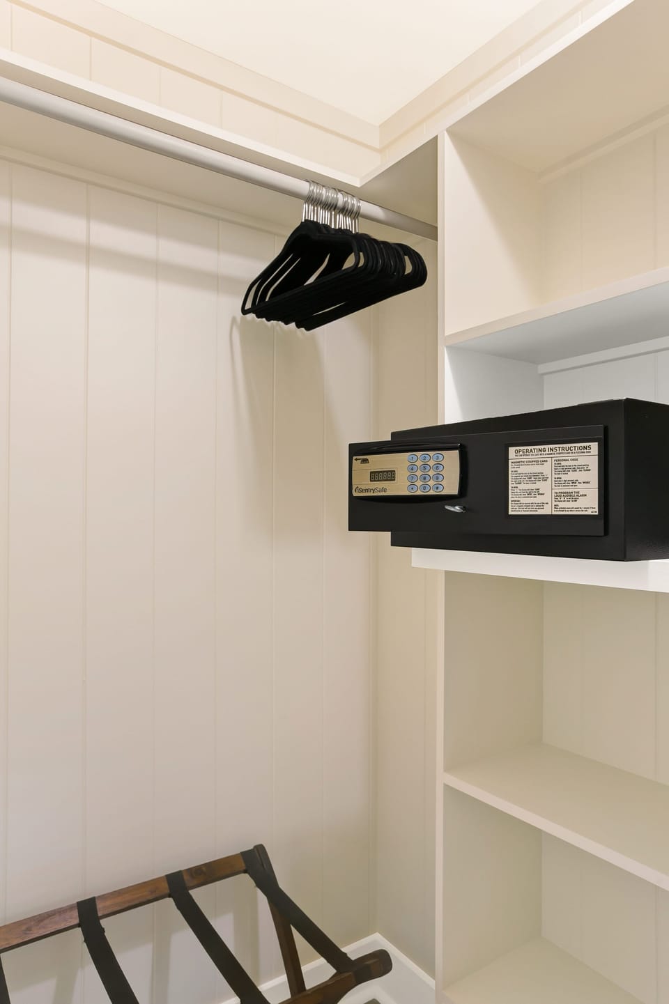 We provide a safe for your convenience.