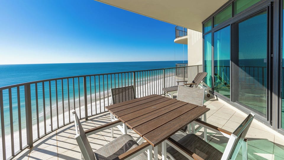 Relax and take in sweeping coastal views while unwinding on your balcony