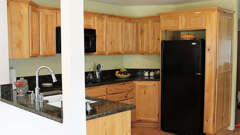 The well-stocked kitchen