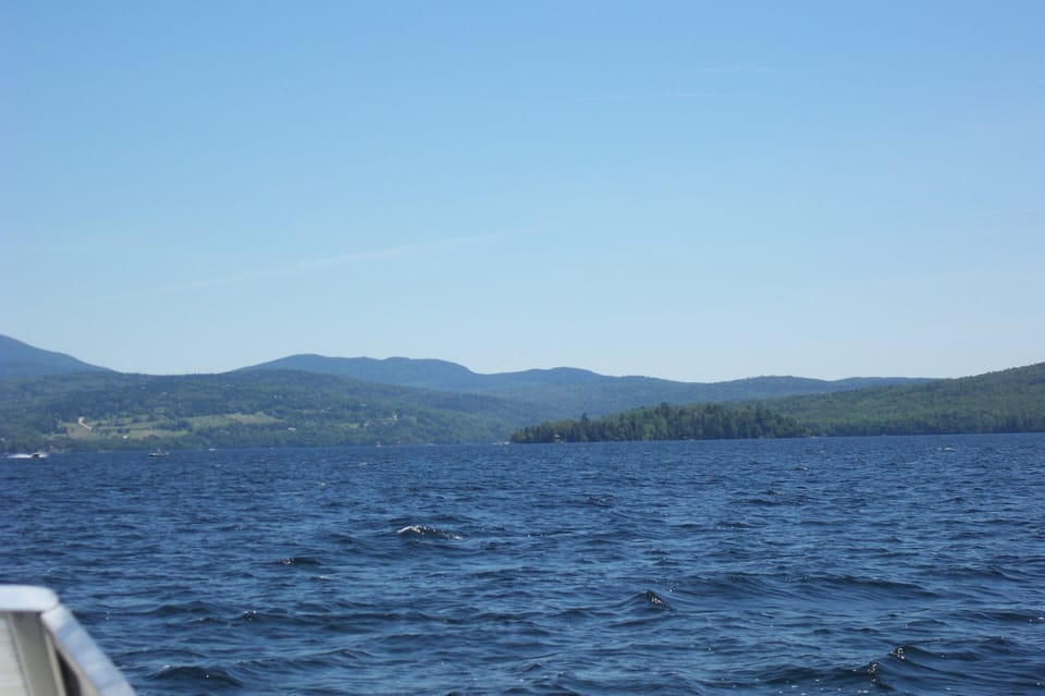 mountain views from Rangeley Lake