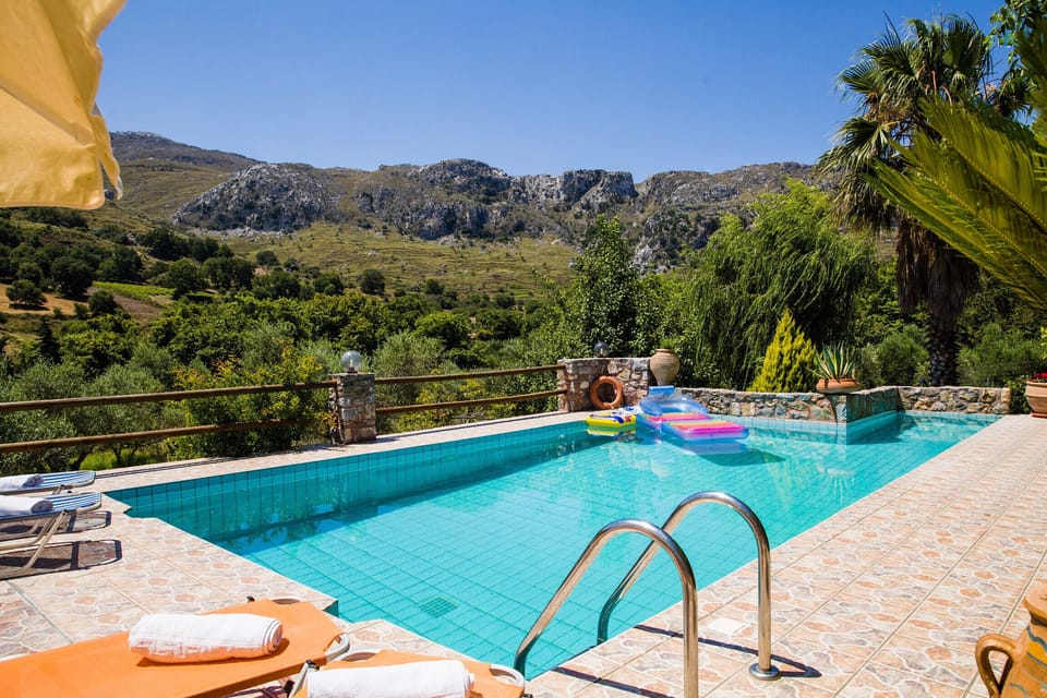 Private pool villa in beautiful countryside, Swimming pool and exterior furniture