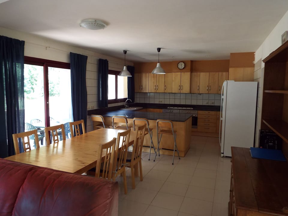 kitchen and dining room