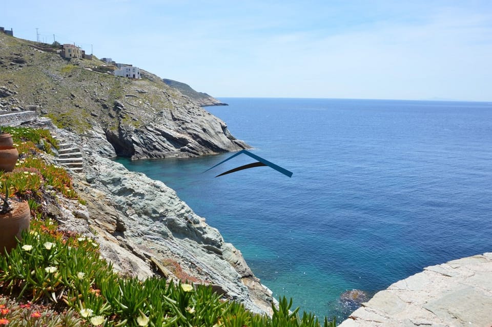 Private stairs leading to the sea (not for very young children).