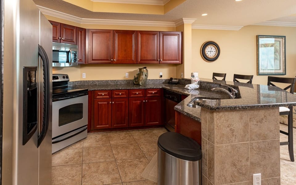 Unwind in the spacious kitchen, creating delicious meals as you enjoy the inviting vibe and warm ambiance