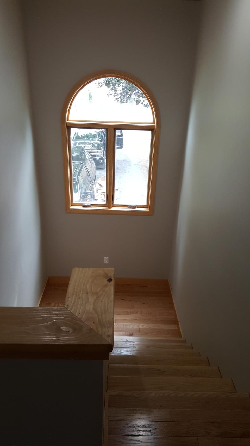 Large windows provide views of the water from every room