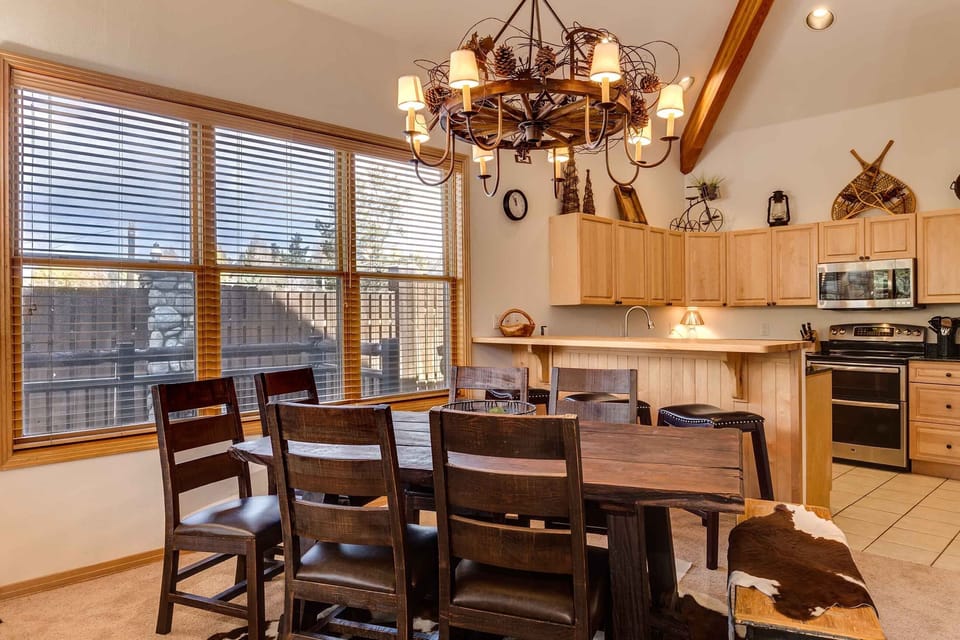 Dining Room and Kitchen View from Patio
