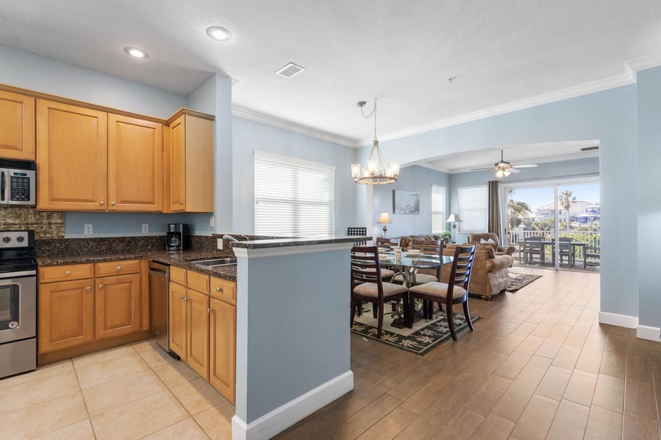 Open Concept Kitchen, Dining and Living Room is ideal for everyone gathering together.