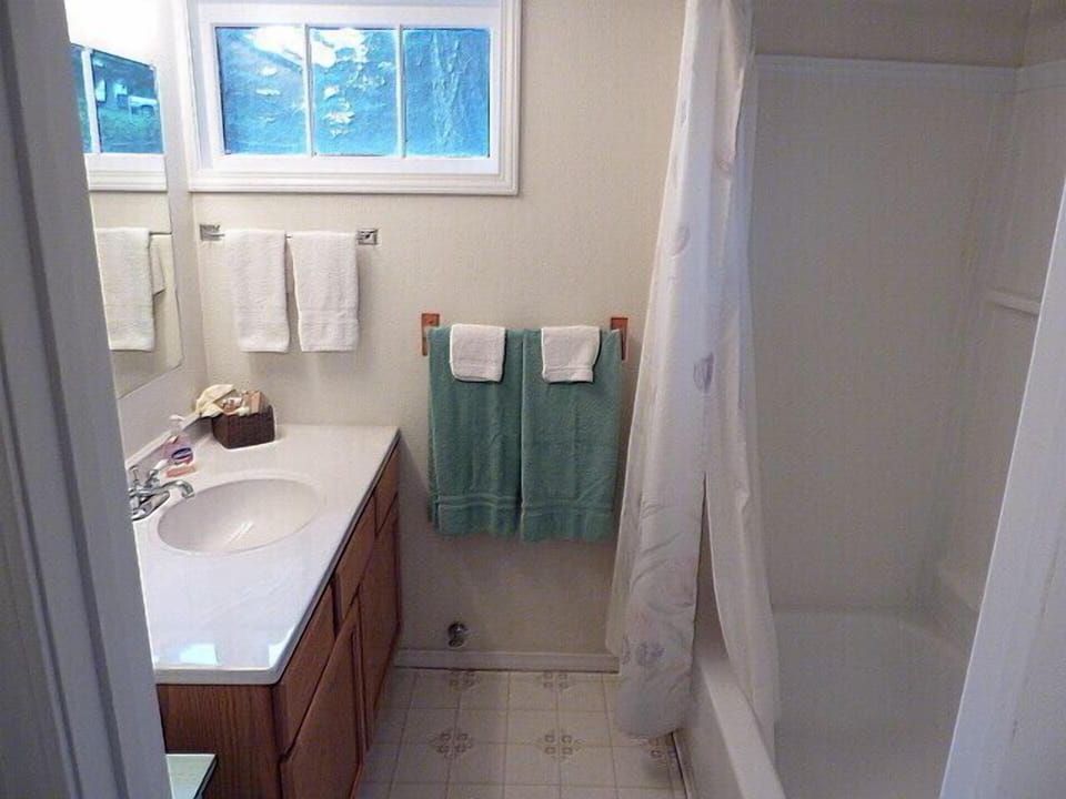 One of two bathrooms
