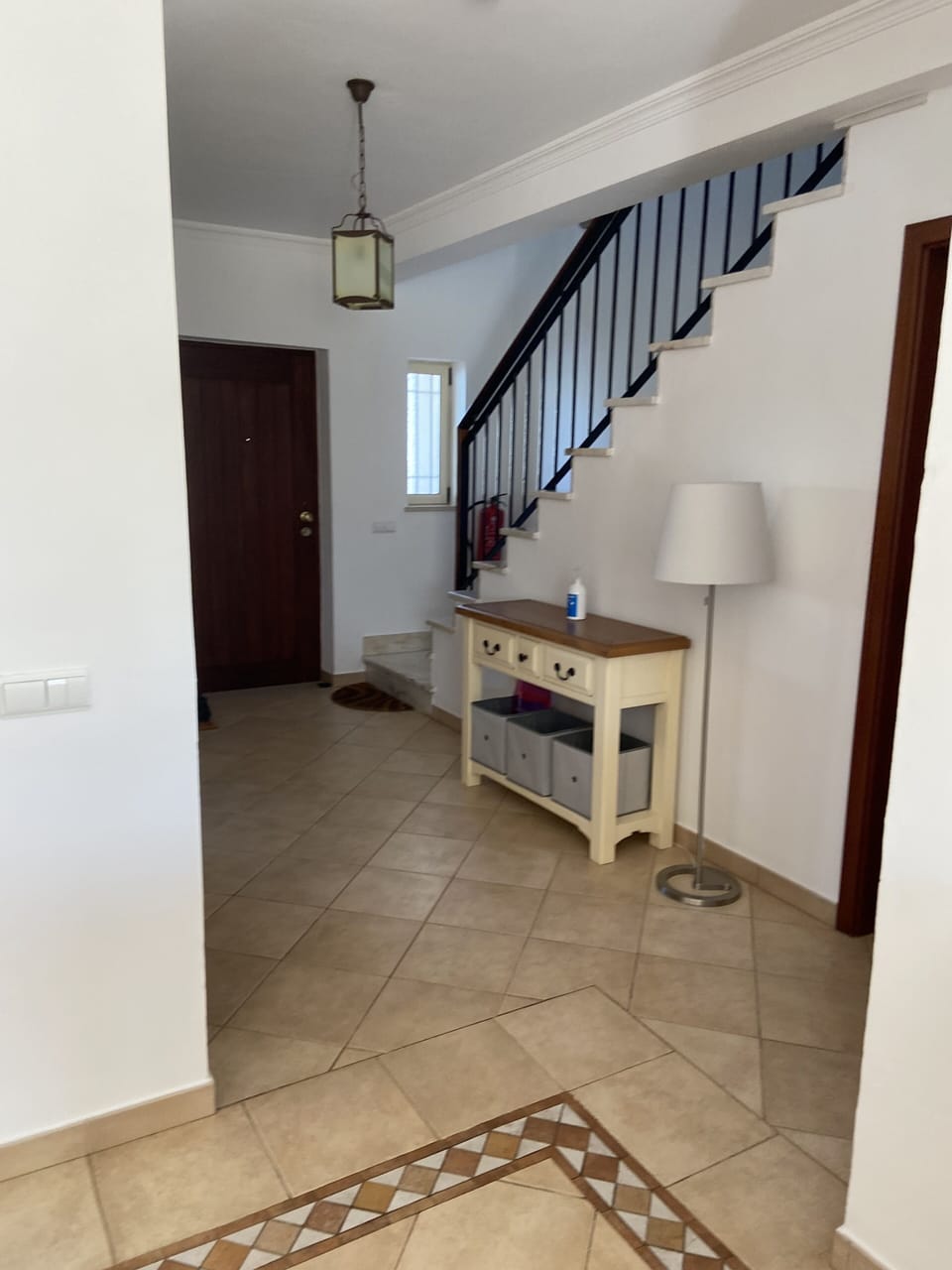 Cloakroom off the hallway and entrance to the villa