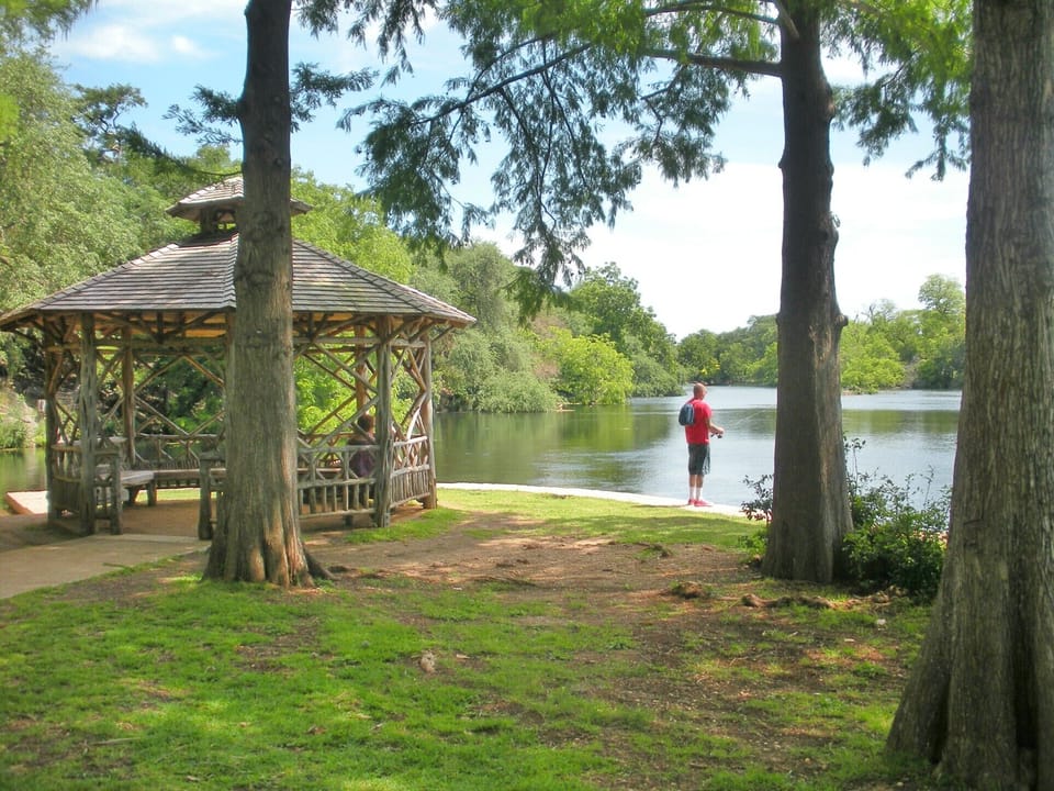 Lovely Landa Park is within a mile of Austin Street Haus