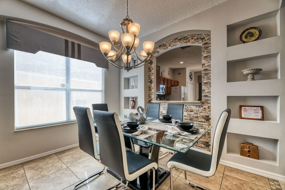 Large formal dining adjacent to living room