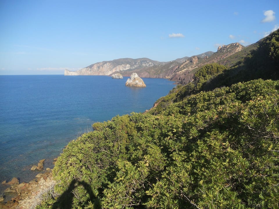 Amazing coastline at Nebida, great trails for hiking, trekking, mountain, bike.