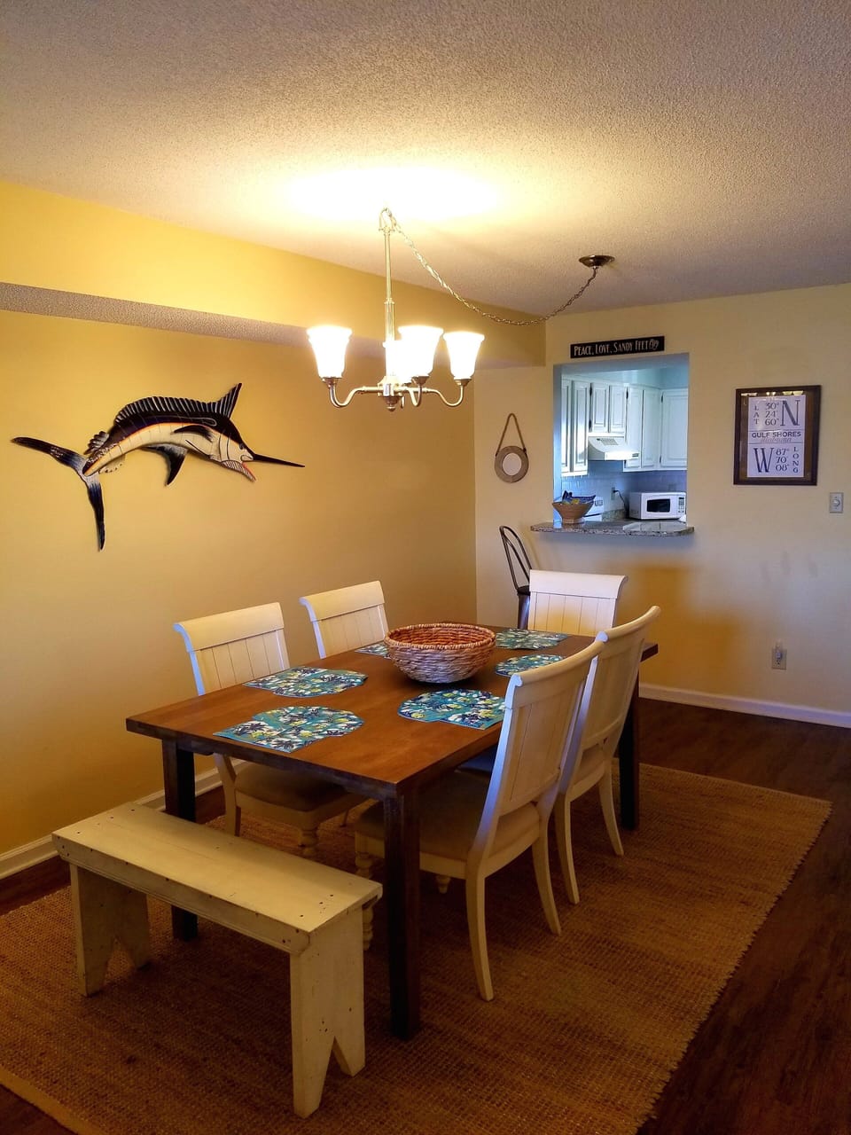 Dining area looking toward kitchen
