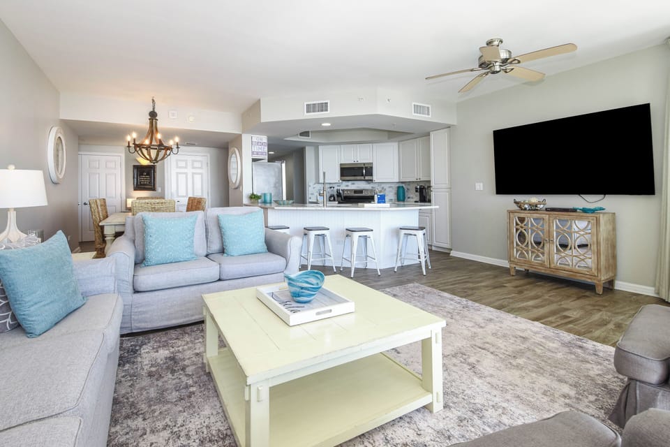 Silver Shells St. Croix 704- Living Area with TV