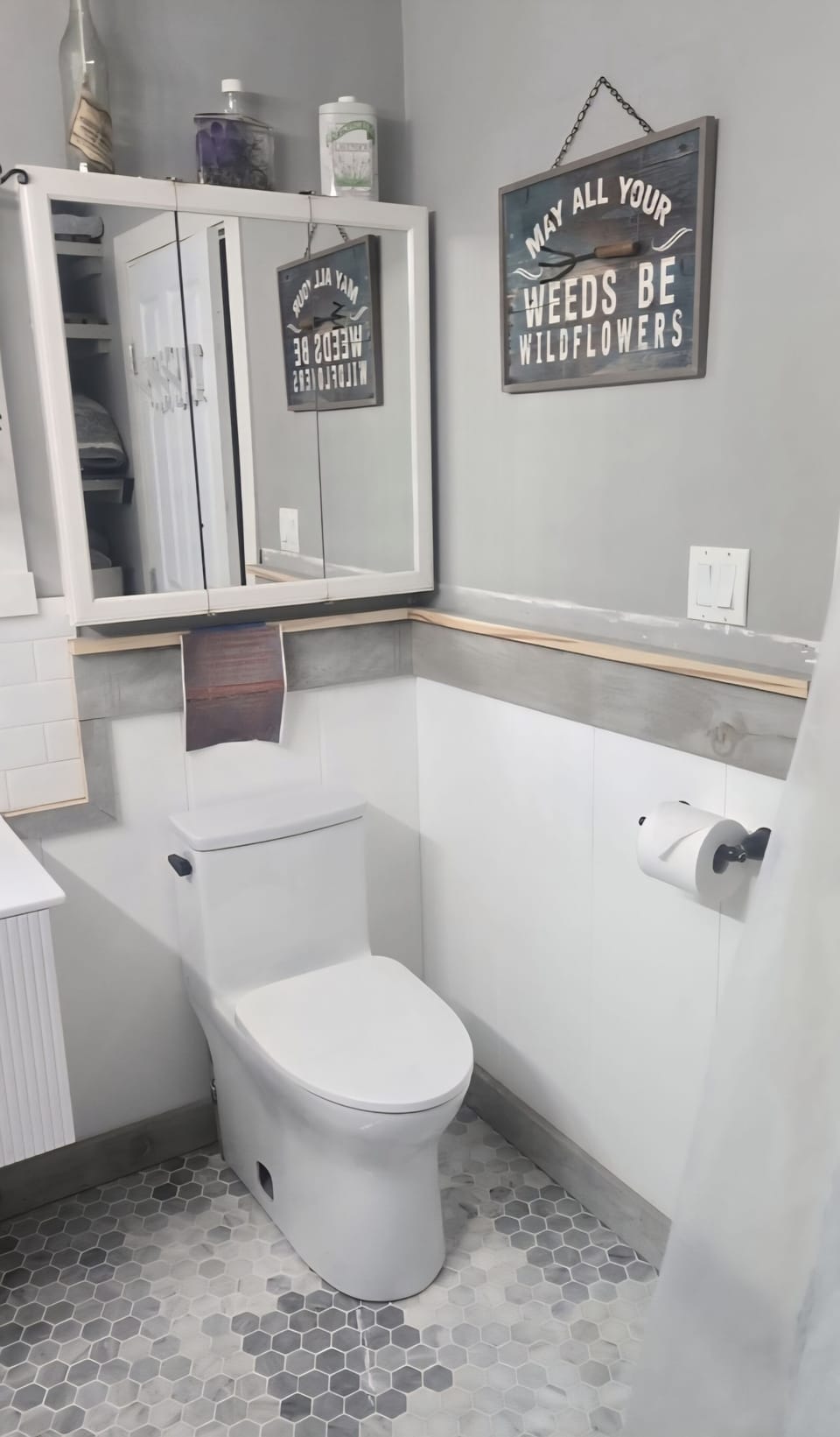 Brand new marble bathroom 
