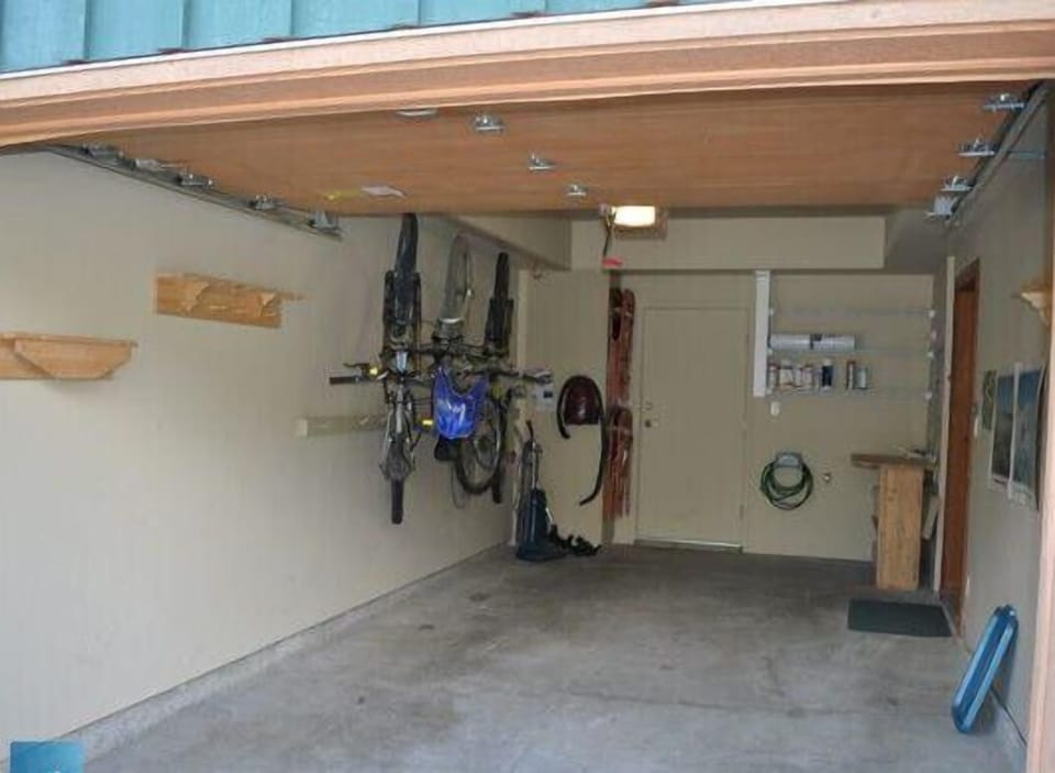 Garage space for one car or good space for bikes and other outdoor gear.  Extra parking in driveway for one car.