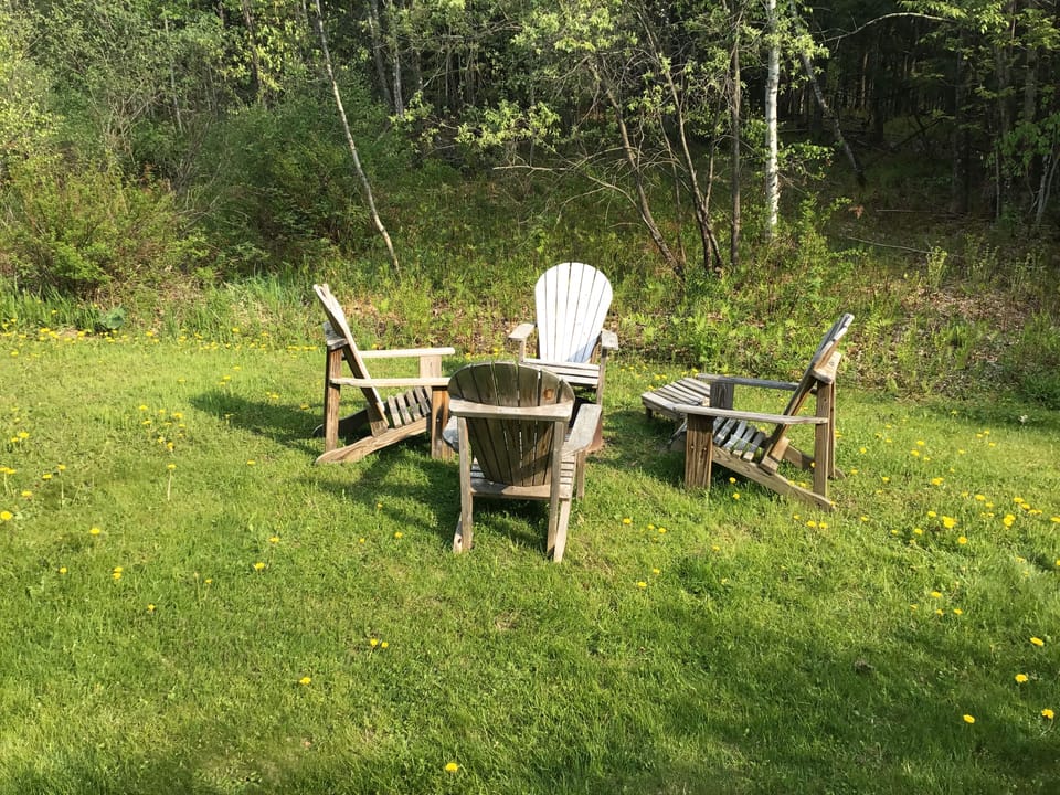 End the day at Goldilocks Cabin fire pit