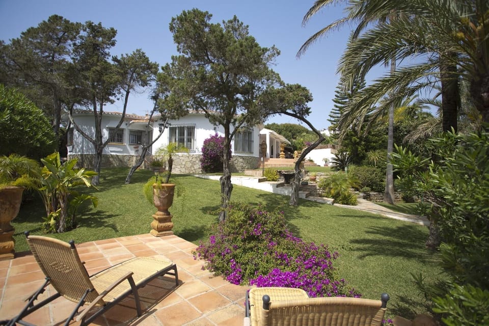 A 1300 square meter plot with many trees and plants