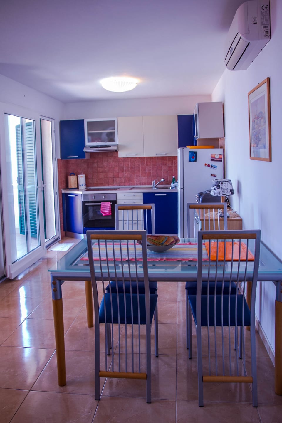 Dining room and kitchen