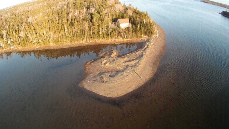 private sandy beach